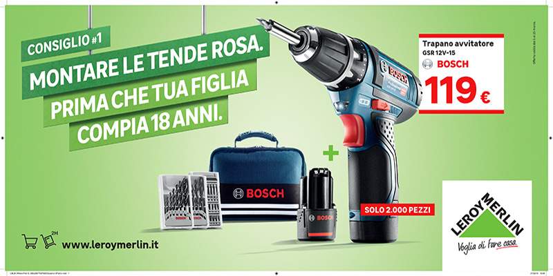 Leroy Merlin torna su stampa, affissioni e digital