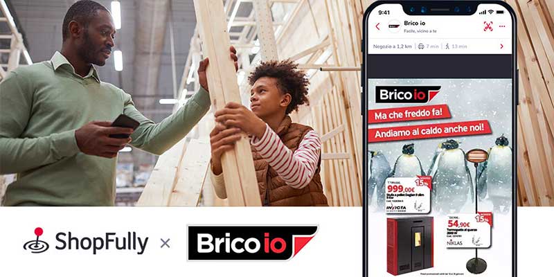 Brico io amplia la partnership con ShopFully