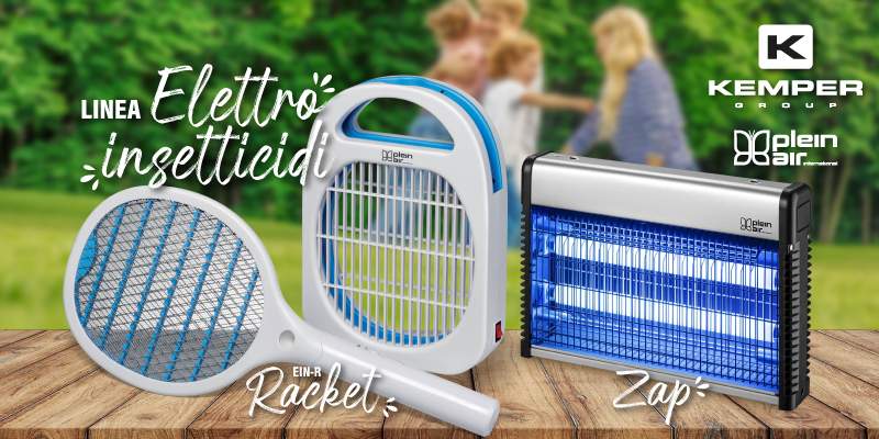 Linea Elettroinsetticidi_con racchetta Kemper