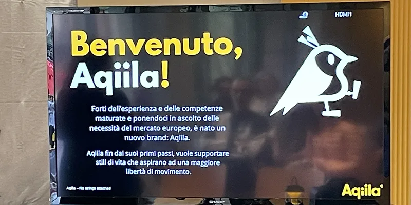 Aqiila atterra con energia sul mercato italiano